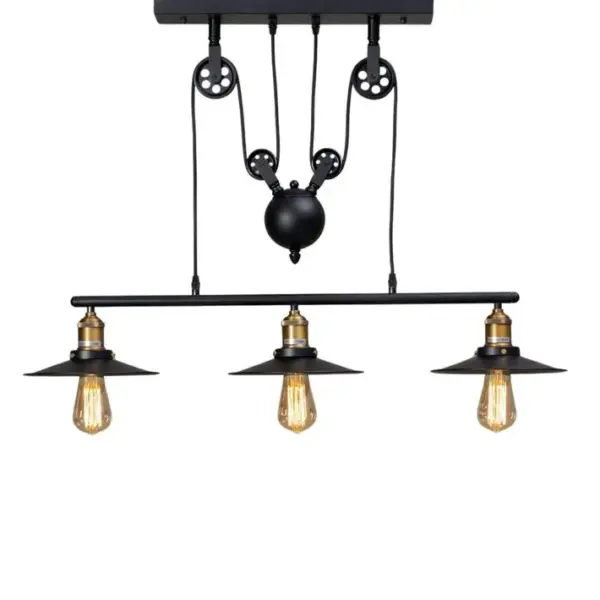 Lampe Industrielle Suspension - Triple Piattino