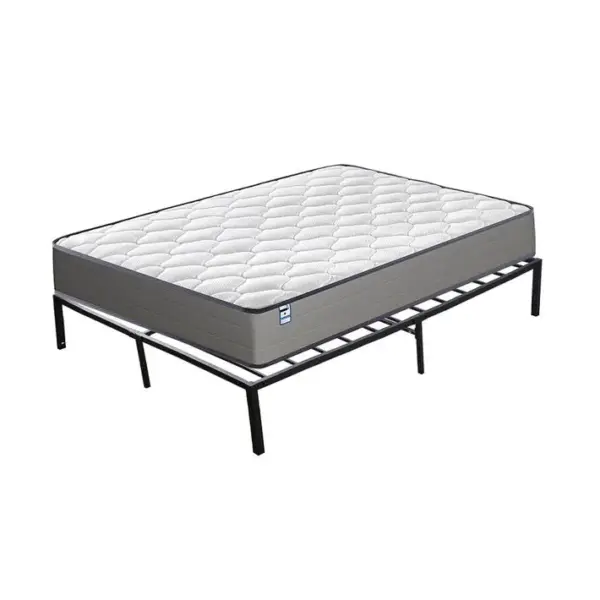 Ensemble Matelas à Ressorts 140x190 cm Epaisseur 20 Cm + Cadre De Lit En Métal