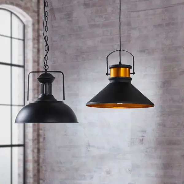 Lampe Suspendue Piastra Suspension Lustre Noir