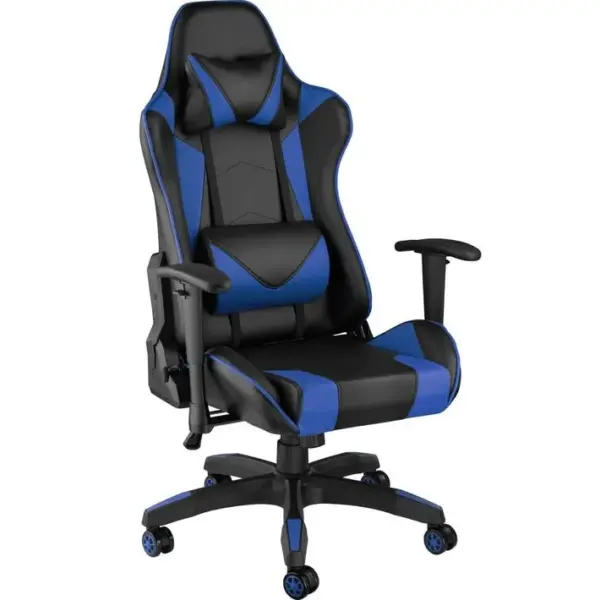 Fauteuil De Bureau Sport Gamer Noir/bleu