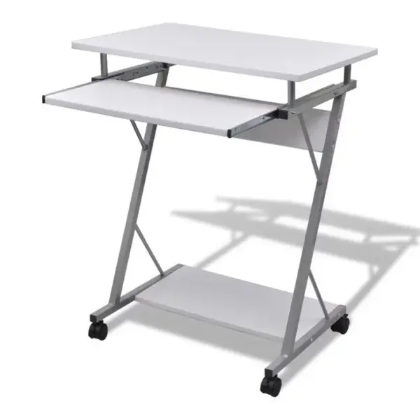 Bureau Table Meuble Travail Informatique Blanche Pour Ordinateur 0502140