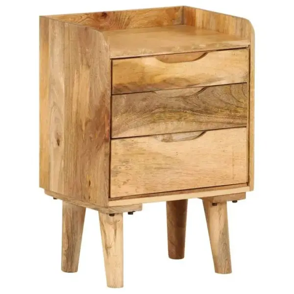 Table De Nuit Chevet Commode Armoire Meuble Chambre Bois De Manguier Massif 40 X 30 X 59 5 Cm 14020