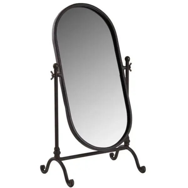 Miroir Sur Pied En Métal Laqué