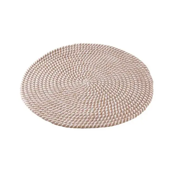 AUBRY GASPARD Set De Table Rond En Jute (lot De 6)