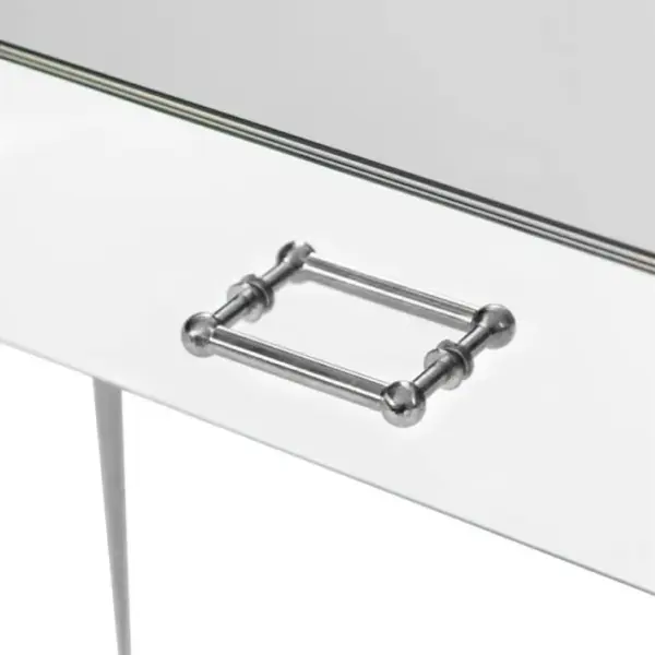 Console 1 Tiroir splendido 100cm Argent