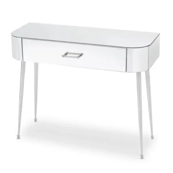 Console 1 Tiroir splendido 100cm Argent