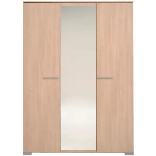 Armoire 3 portes L.139 cm EKKO imitation chêne