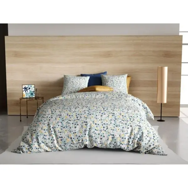 Housse De Couette 240x220 Mani + 2 Taies 100% Coton 57 Fils