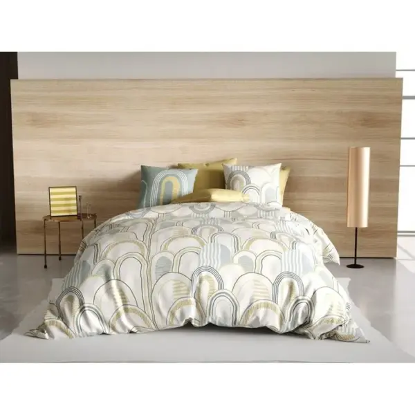 Housse De Couette 260x240 Colizé + 2 Taies 100% Coton 57 Fils