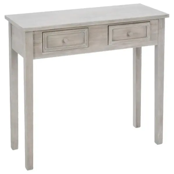 Console 2 Tiroirs Charme Naturel