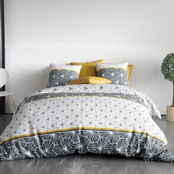 Housse De Couette 260x240 Mijo + 2 Taies Coton 57 Fils