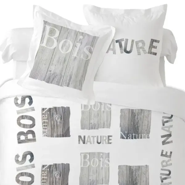 Housse De Couette 260x240 Forest + 2 Taies Coton 57 Fils