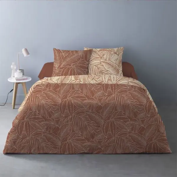 Housse De Couette 240x220 Monti Orange + 2 Taies