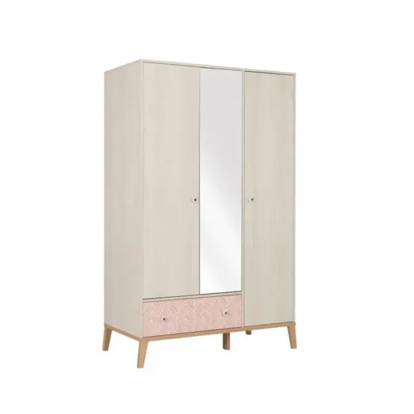 Alika - Armoire 3 Portes 1 Tiroir