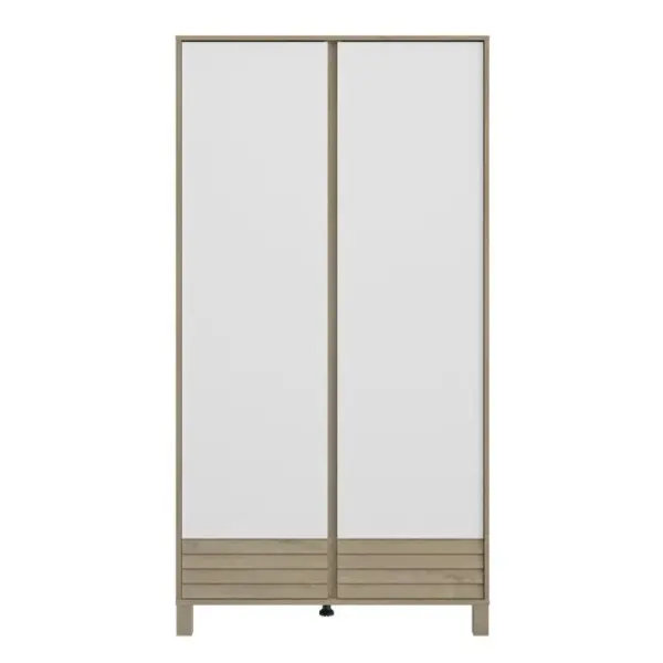 Armoire 2 Portes Achille Moderne Imitation Chêne Blond