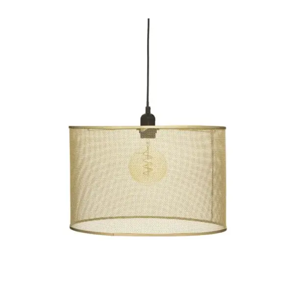 Luminaire Suspension En Métal Doré D 38 Cm