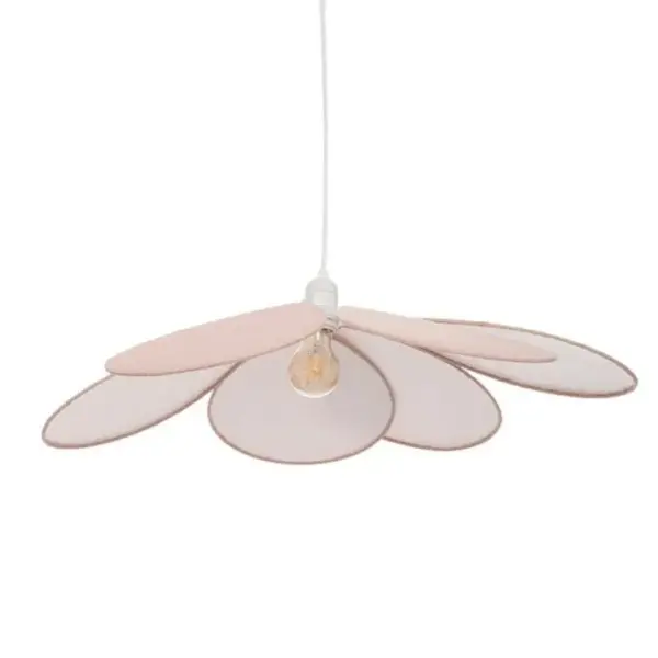 Lampe Suspension Enfant pétale 64cm Rose