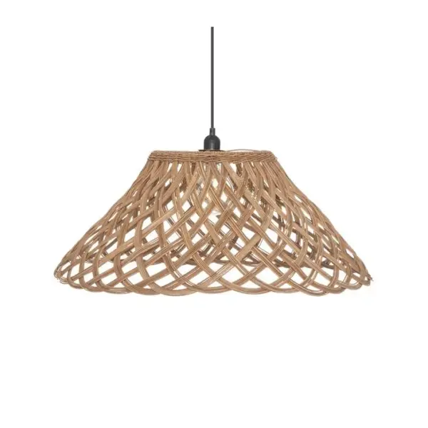 Luminaire Suspension En Rotin D 64 Cm