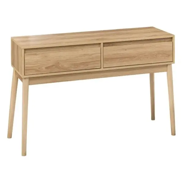 Console 2 Tiroirs Abana Naturel 5five - Naturel