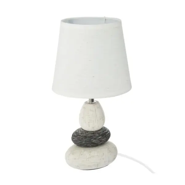 Lampe à Poser En Céramique Trois Galets H 33 Cm