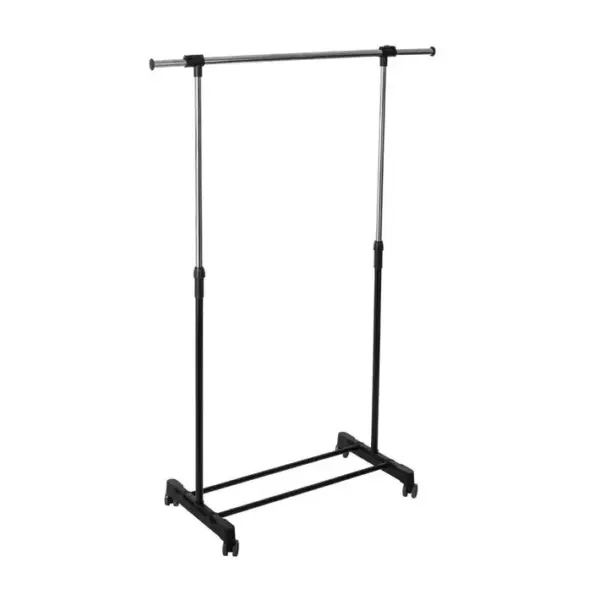 Penderie Portant à Vêtements En Inox Extensible En Hauteur Et Largeur H 165 Cm