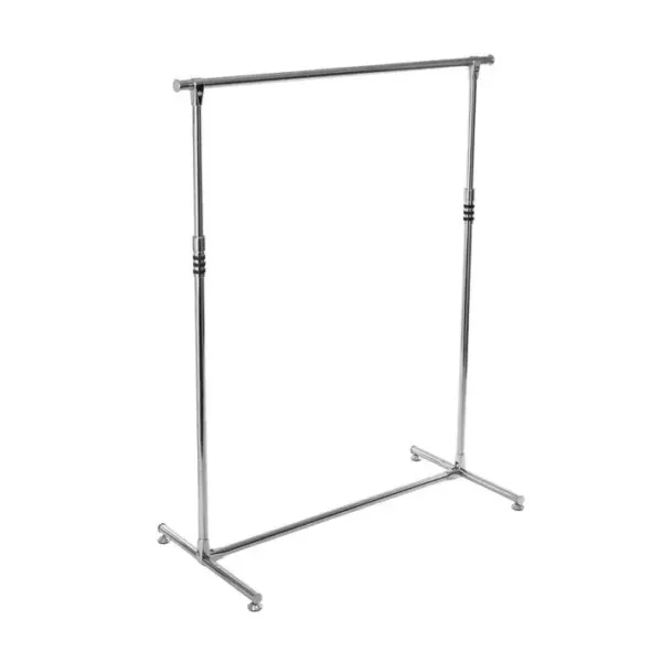 Penderie Portant à Vêtements En Inox Extensible En Hauteur Et Largeur H 173 Cm