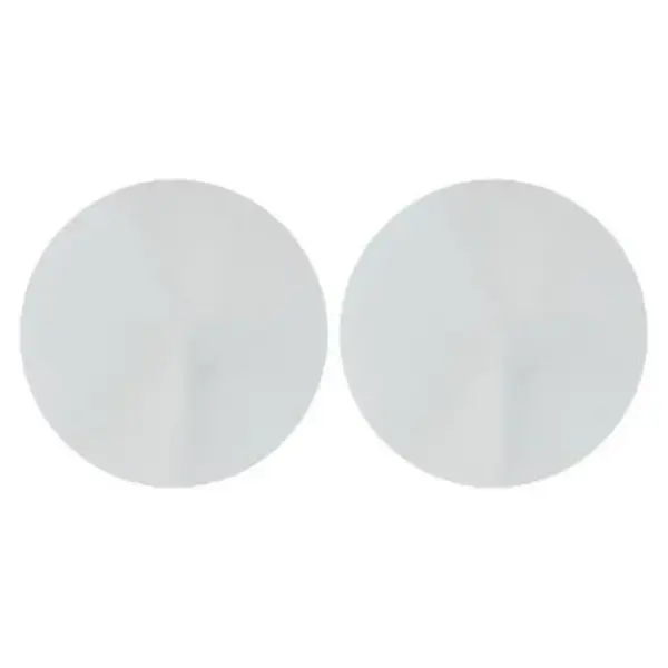 Lot De 2 Miroirs Adhésifs rond 40x40cm Argent