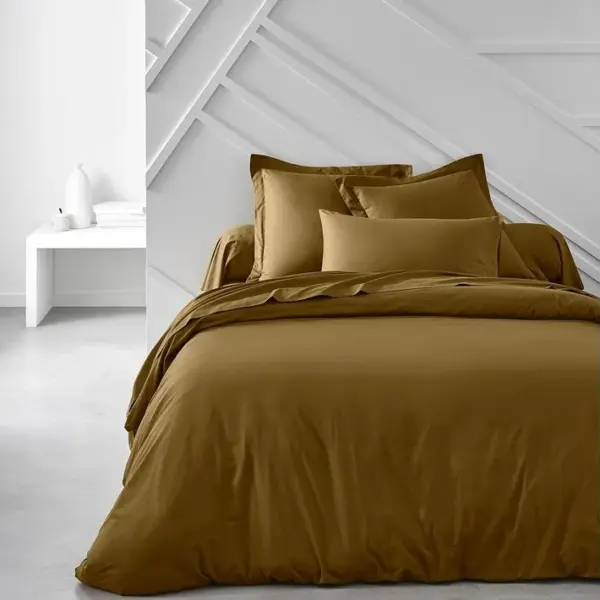 Housse De Couette Essential En Coton - Bronze - 140x200 Cm