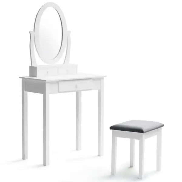 Coiffeuse Betty Avec Miroir Et Tabouret