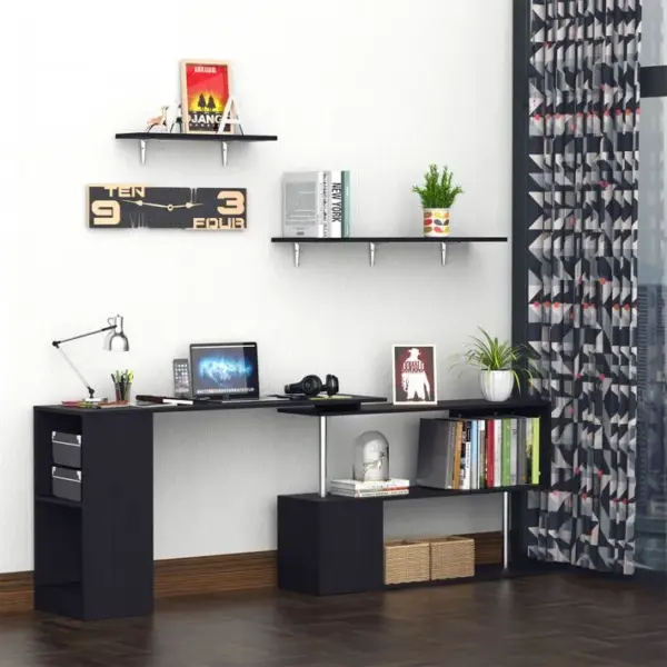 Bureau Informatique Modulable Design Contemporain Zig Zag