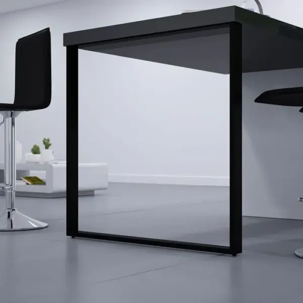 Pied De Table Rectangulaire Telescop Noir H 900 Réglable 790