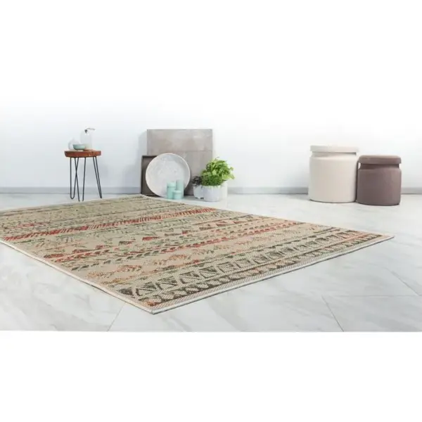 Tapis Berbère Intérieur Et Extérieur Plat Fesa Multicolore 80x150