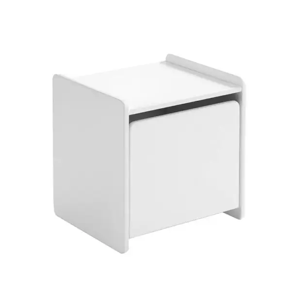 Chevet 1 Porte Avec Rebords Blanc - Bodhi White