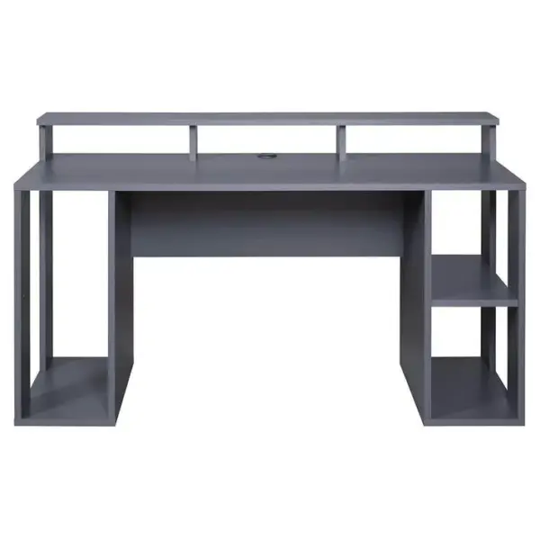 Bureau Gamer Multi-rangement Anthracite - Mario