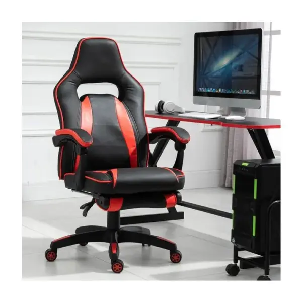 Fauteuil De Bureau Gamer Spaceship Rouge Et Noir