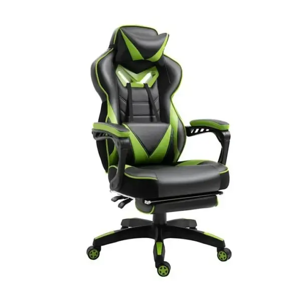 Fauteuil De Gamer Greenfight Vert Et Noir