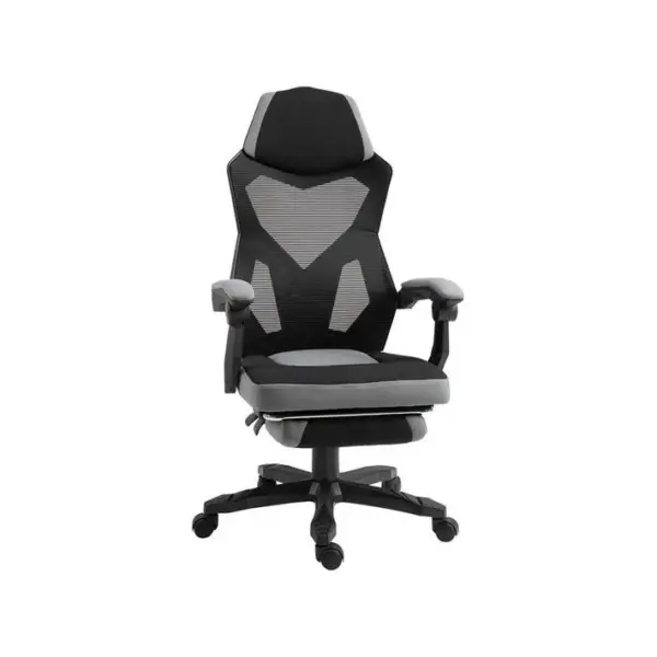 Fauteuil De Bureau Gaming Starship Gris Et Noir