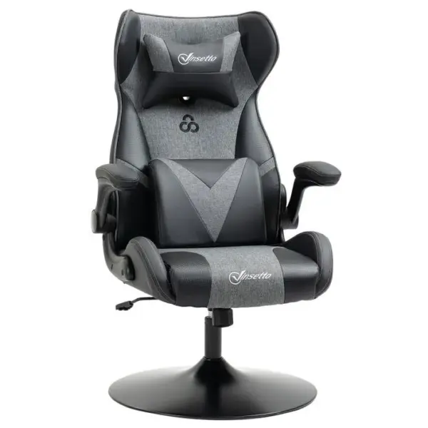 Fauteuil Gaming Réglable Bruce Gris Et Noir