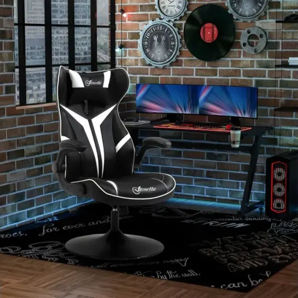 Fauteuil Gaming Ayrton Noir Et Blanc