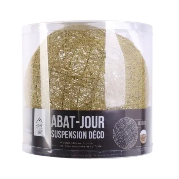 Abat-jour Déco suspension 30cm Moutarde