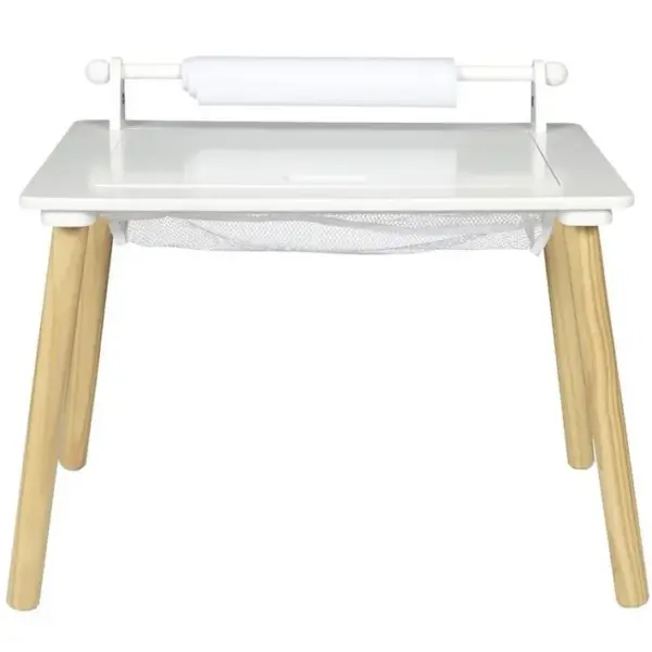 Bureau 2en1 Pour Enfant brique 60cm Blanc