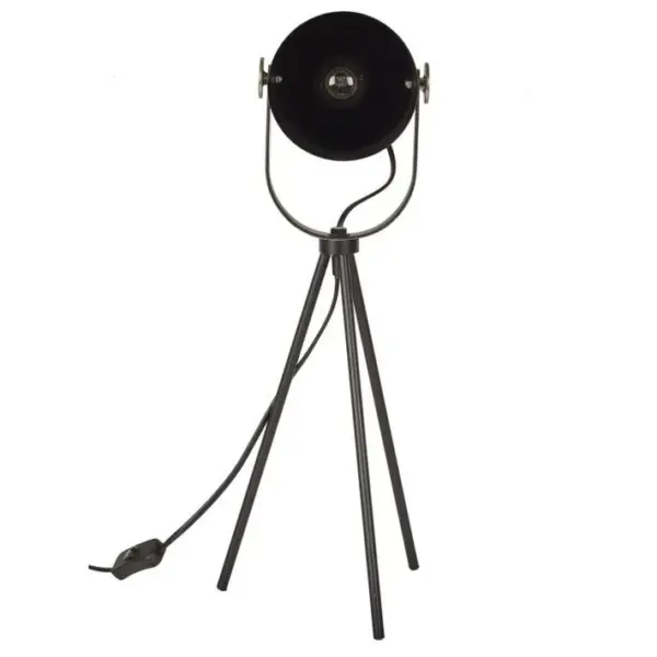 Lampe à Poser En Métal bistrot 46cm Noir