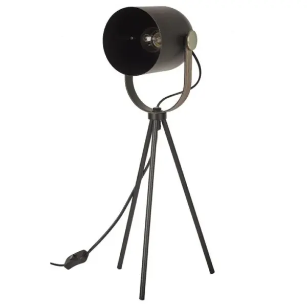 Lampe à Poser En Métal bistrot 46cm Noir