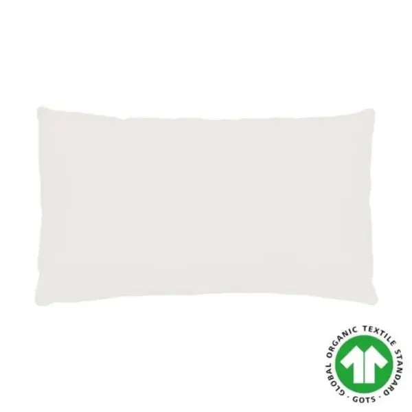 Taie Doreiller Coton Biologique, 50x70cm, Couleur Lin, 100% Coton 57 Fils,