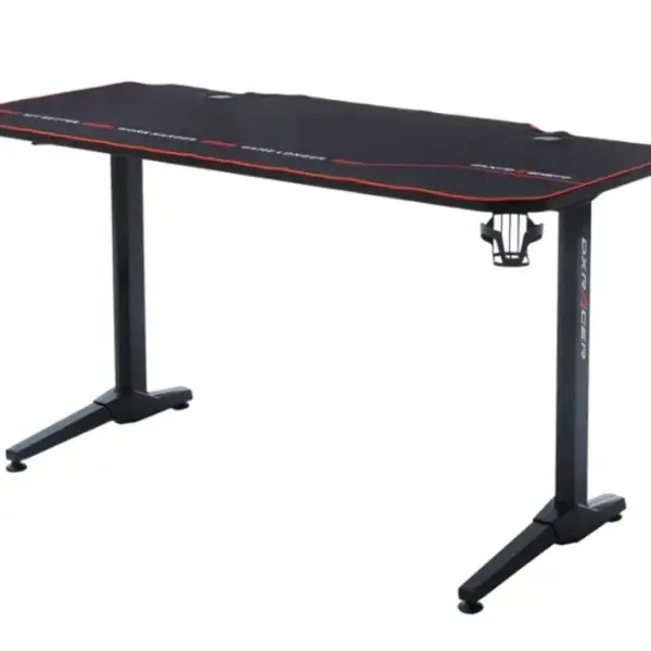 Table De Jeu / Bureau De Jeu En Métal Coloris Noir - L. 140 X H. 75 X P. 65 Cm