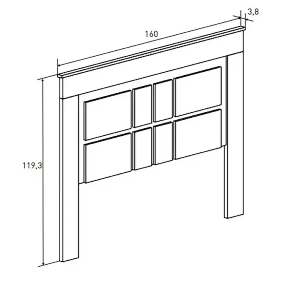 Ensemble Chambre À Coucher, Tête De Lit + 2 Tables Chevets + Chiffonnier