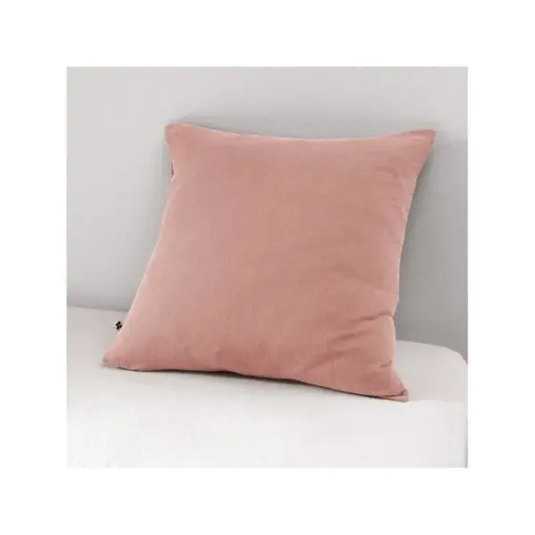 Taie Doreiller gaze De Coton - Gaïa Rose Pêche - 60 X 60 Cm