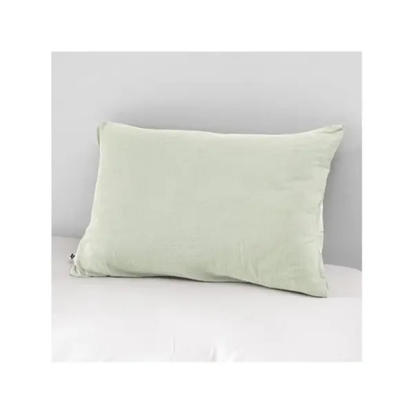 Taie Doreiller gaze De Coton - Gaïa Vert Deau - 50 X 70 Cm