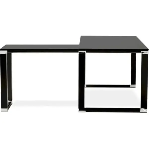 KOKOON DESIGN Bureau Bois Noir 200x200x74cm