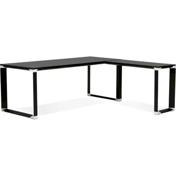 KOKOON DESIGN Bureau Bois Noir 200x200x74cm